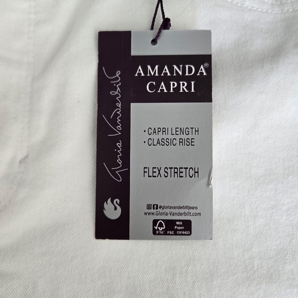 Gloria Vanderbill All Around Slimming Effect AMANDA CAPRI. White. Size 16. New. - Picture 11 of 11